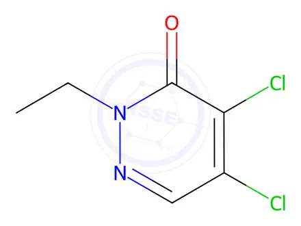 Chemical structure of 4,5-DICHLORO-2-ETHYL-3(2H)-PYRIDAZINONE