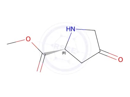 Chemical structure of D-Proline, 4-oxo-, methyl ester (9CI)