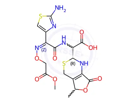 Chemical structure of Cefixime Impurity 123