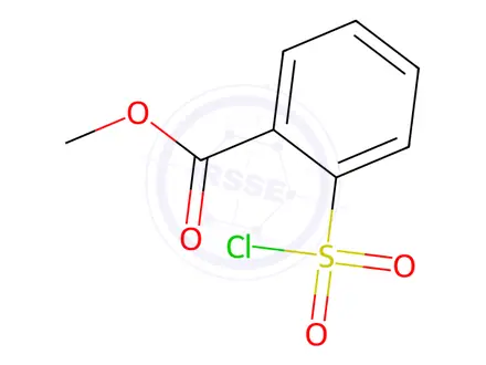 Chemical structure of Methyl 2-(chlorosulfonyl)benzoate
