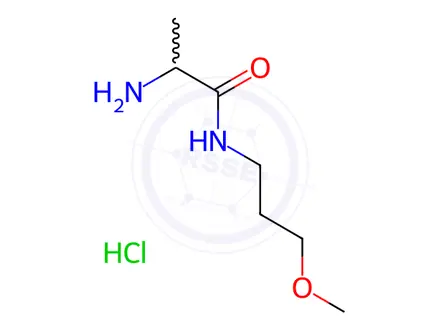 Chemical structure of 2-Amino-N-(3-methoxypropyl)propanamidehydrochloride