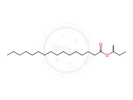 Chemical structure of Hexadecanoic acid, 1-Methylpropyl ester