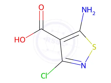 Chemical structure of 5-Amino-3-chloroisothiazole-4-carboxylic acid