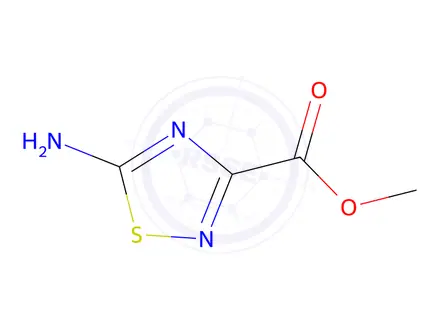 Chemical structure of methyl 5-amino-1,2,4-thiadiazole-3-carboxylate