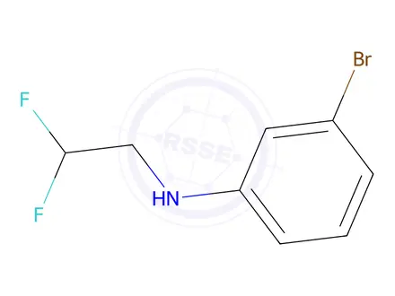 Chemical structure of 3-Bromo-n-(2,2-difluoroethyl)aniline
