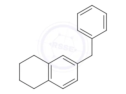 Chemical structure of 6-Benzyltetralin