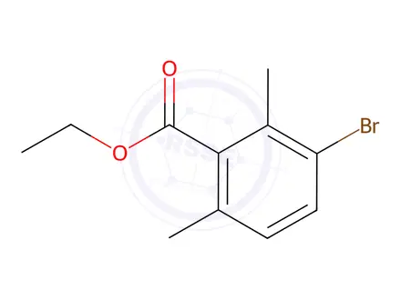 Chemical structure of Ethyl 3-bromo-2,6-dimethylbenzoate