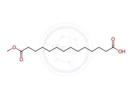Chemical structure of Tetradecanedioic acid monomethyl ester