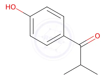 Chemical structure of 4'-hydroxy-2-methylpropiophenone