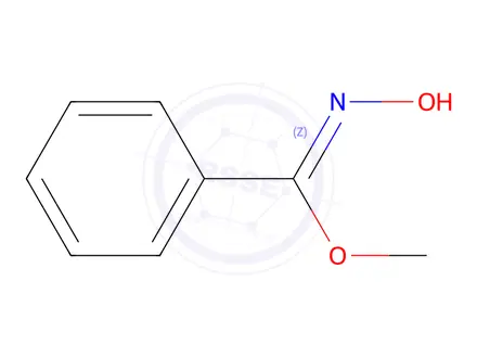 Chemical structure of Benzenecarboximidic acid, N-hydroxy-, methyl ester, (Z)-(9CI)