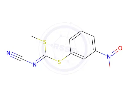 Chemical structure of METHYL (3-NITROPHENYL) CYANOCARBONIMIDODITHIOATE