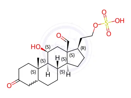 Chemical structure of Aldosterone Impurity 12