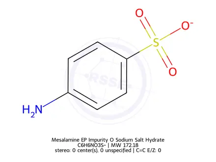 Chemical structure of Mesalamine EP Impurity O Sodium Salt Hydrate