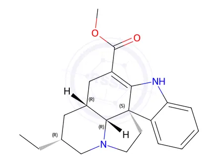Chemical structure of (±)-Pseudovincadifformine