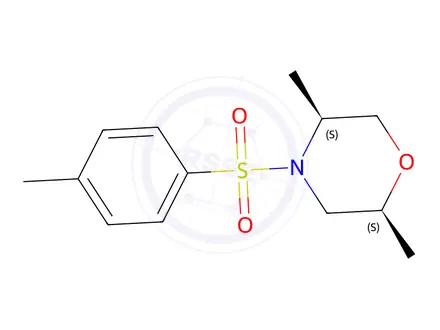 Chemical structure of (2S,5S)-2,5-dimethyl-4-tosylmorpholine