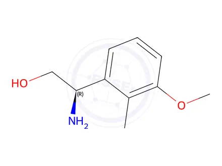 Chemical structure of (R)-2-amino-2-(3-methoxy-2-methylphenyl)ethan-1-ol