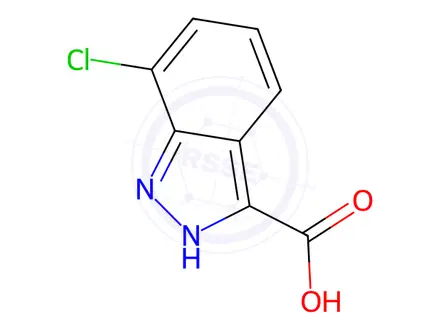 Chemical structure of 7-Chloro-1H-Indazole-3-Carboxylic Acid