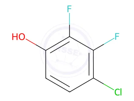 Chemical structure of 4-Chloro-2,3-difluorophenol