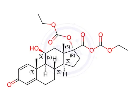 Chemical structure of Prednisolone Impurity 163