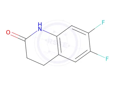 Chemical structure of 6,7-Difluoro-3,4-dihydroquinolin-2(1H)-one