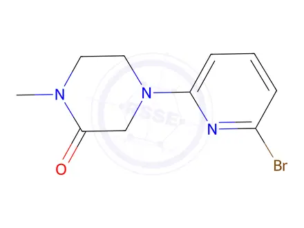 Chemical structure of 4-(6-Bromopyridin-2-yl)-1-methylpiperazin-2-one