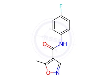 Chemical structure of N-(4-Fluorophenyl)-5-methylisoxazole-4-carboxamide
