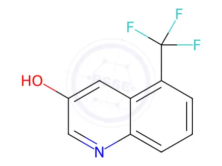 Chemical structure of 5-(Trifluoromethyl)quinolin-3-ol