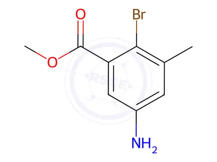 Chemical structure of Methyl 5-amino-2-bromo-3-methylbenzoate