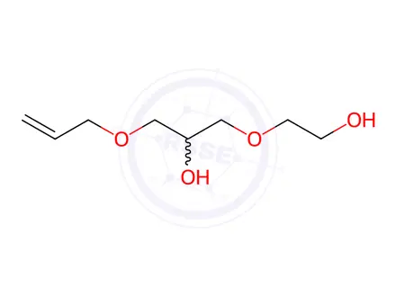 Chemical structure of 1-(2-Hydroxyethoxy)-3-(2-propenyloxy)-2-propanol