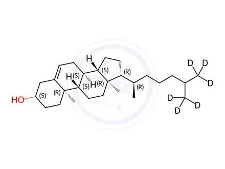 Chemical structure of Cholesterol-[D6]