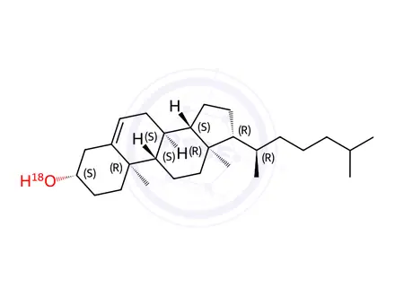 Chemical structure of Cholesterol-3-18O
