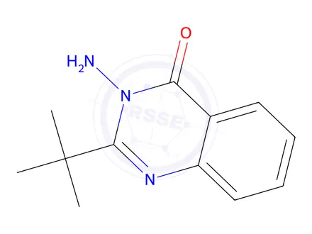 Chemical structure of 3-Amino-2-(tert-butyl)quinazolin-4(3H)-one