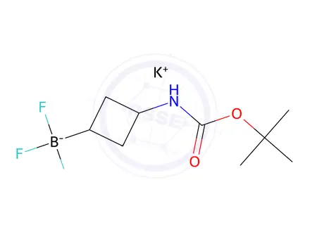 Chemical structure of Potassium (3-((tert-butoxycarbonyl)amino)cyclobutyl)trifluoroborate