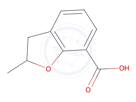 Chemical structure of 2-methyl-2,3-dihydro-1-benzofuran-7-carboxylic acid