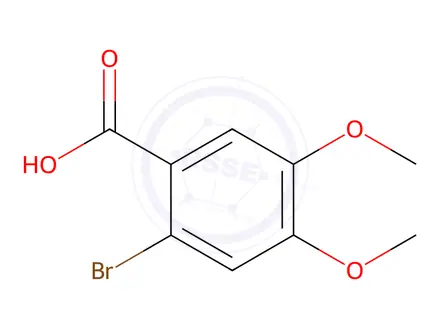 Chemical structure of 2-Bromo-4,5-dimethoxybenzoic Acid