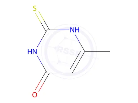 Chemical structure of Methylthiouracil