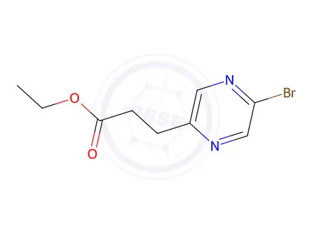 Chemical structure of Ethyl 3-(5-bromopyrazin-2-yl)propanoate