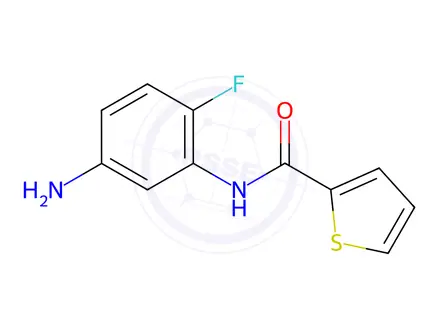 Chemical structure of N-(5-Amino-2-fluorophenyl)-2-thiophenecarboxamide