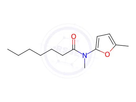 Chemical structure of N-Methyl-N-(5-methylfuran-2-yl)heptanamide