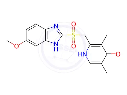 Chemical structure of Esomeprazole Sodium Impurity 167