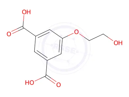 Chemical structure of 5-(2-hydroxyethoxy) isophthalic acid