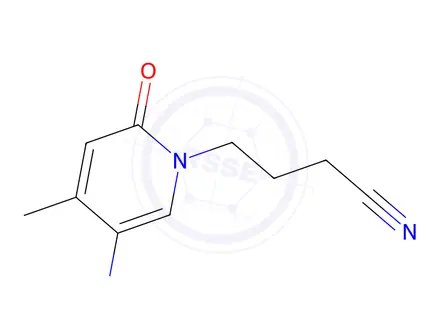 Chemical structure of 4-(5-Amino-4-methyl-2-oxopyridin-1(2h)-yl)butanenitrile