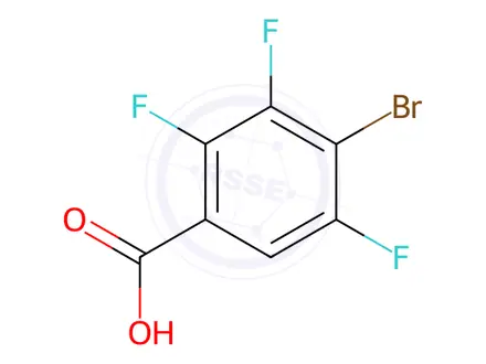 Chemical structure of 4-Bromo-2,3,5-trifluorobenzoic acid