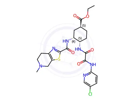 Chemical structure of Edoxaban Ethyl Ester Impurity