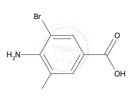 Chemical structure of 3,4-Diamino-5-bromobenzoic acid
