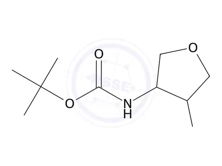 Chemical structure of tert-Butyl (4-aminotetrahydrofuran-3-yl)carbamate