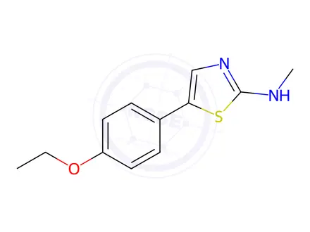 Chemical structure of 5-(4-Ethoxyphenyl)-N-methylthiazol-2-amine