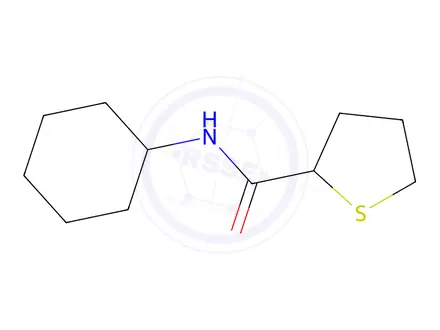 Chemical structure of N-cyclohexyltetrahydrothiophene-2-carboxamide