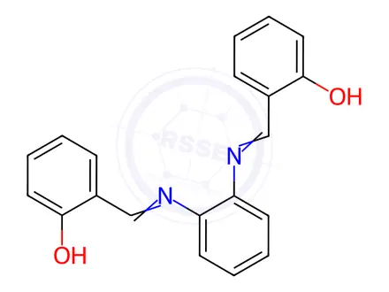 Chemical structure of N N'-BIS(SALICYLIDENE)-1 2-PHENYLENE-