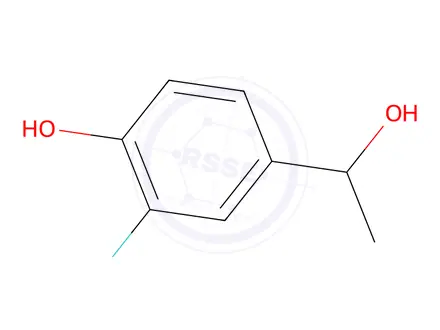 Chemical structure of 2-Fluoro-4-(1-hydroxyethyl)phenol